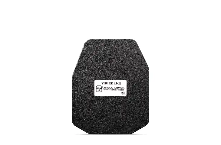 AR500 Armor Level III+ 10x12 Lightweight ASC Left Handed Flat Body Armor Plate